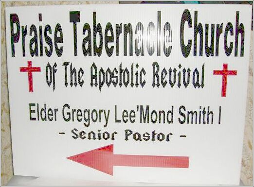 Praise Tabernacle Sign